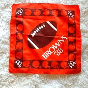 Vtg 1988 McDonald's Cleveland Browns Handkerchief